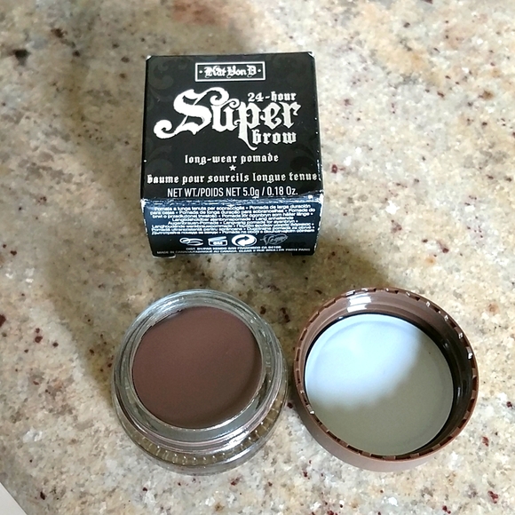 NWT Kat Von D 24 hour SUPER brow long -wear pomade 5.0g/.18oz., light brown. - Picture 5 of 7